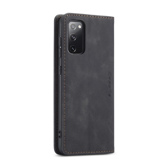 θήκη CASEME για Samsung Galaxy S20 FE, Leather Wallet Case, μαύρη