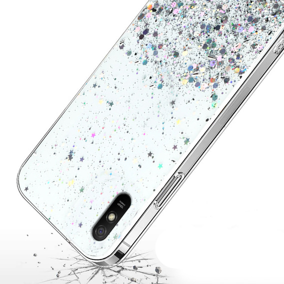 Θήκη για Xiaomi Redmi 9A, Glittery, διαφανής