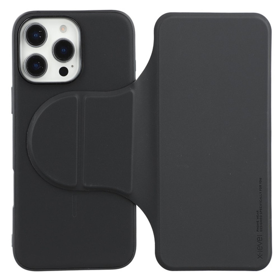 Θήκη X-LEVEL για iPhone 16 Pro, Magnetic Card Holder, μαύρο