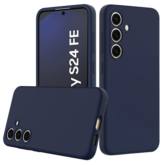 Θήκη για Samsung Galaxy S24 FE, Silicone MagSafe, σκούρο μπλε