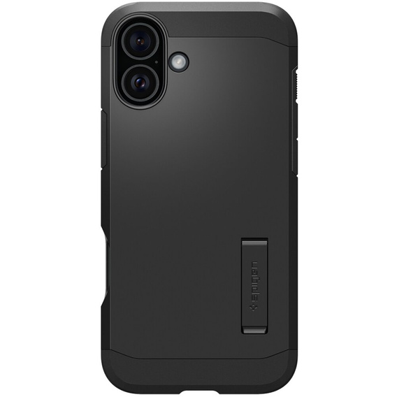 θήκη Spigen για iPhone 16 Plus, Tough Armor Mag Mag MagSafe, μαύρη + μετριασμένο γυαλί 9H