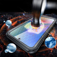 Θήκη για Samsung Galaxy A16, Shockproof, με γυαλί, για MagSafe, μαύρη