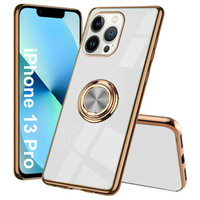 Θήκη για iPhone 13 Pro, Electro Ring, λευκή