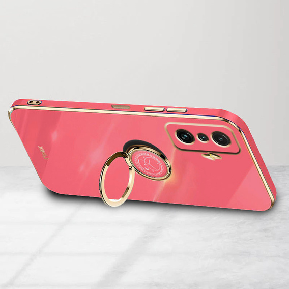 Θήκη για Xiaomi POCO F4 GT, Electro Ring, κόκκινη