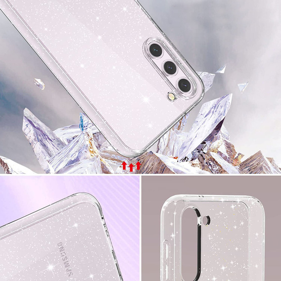 Θήκη για Samsung Galaxy S23, Glittery Powder, διαφανής