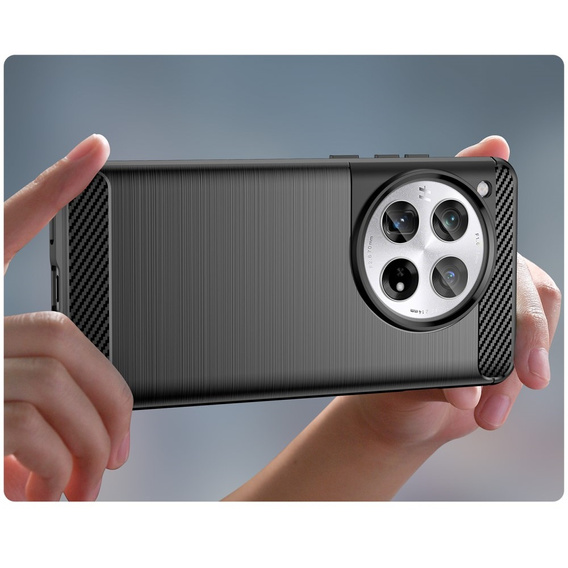 Θήκη για OnePlus 12 5G, Carbon, μαύρη