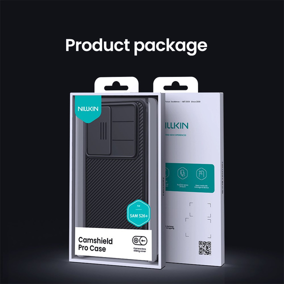 Θήκη NILLKIN Camshield Pro με προστατευτικό κάλυμμα κάμερας για Samsung Galaxy S26 Ultra, μαύρη