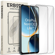 2x Μετριασμένο γυαλί για OnePlus Nord CE 3 Lite 5G, ERBORD 9H Hard Glass στην οθόνη