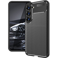 Θήκη για Samsung Galaxy S23, Carbon Gel, μαύρη