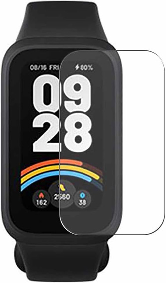 2x ERBORD μετριασμένο γυαλί για Xiaomi Smart Band 9 Active, με πλαίσιο τοποθέτησης