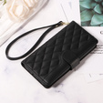 Θήκη με πτερύγιο για Honor 400 Pro 5G, Crossbody Leather Wallet, μαύρη