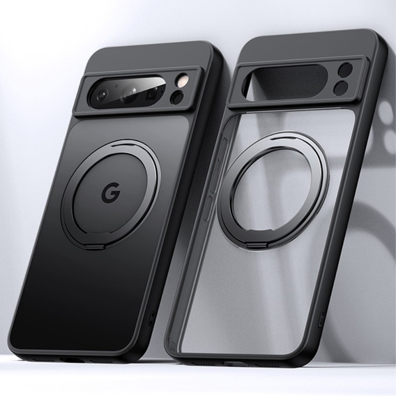 Θήκη για το Google Pixel 8A, Fusion Hybrid Kickstand, για MagSafe, διαφανής