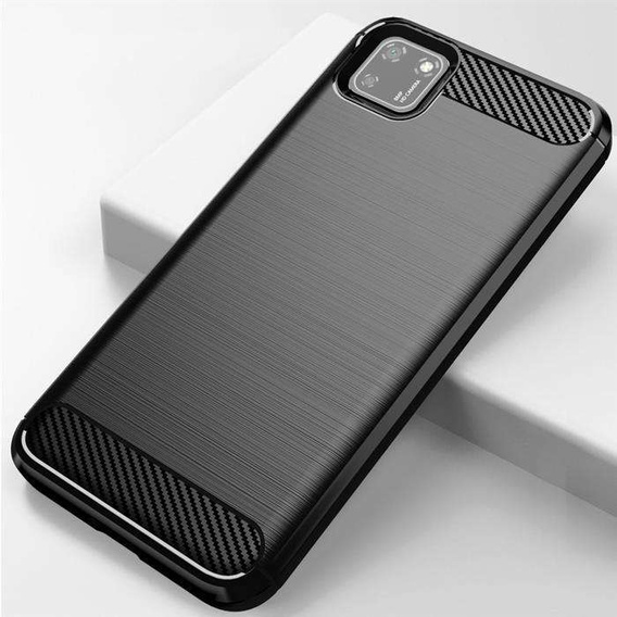 Θήκη για Huawei Y5P, Carbon, μαύρη