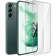2x Μετριασμένο γυαλί για Samsung Galaxy S22, ERBORD 9H Hard Glass στην οθόνη