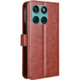 Θήκη με πτερύγιο για Motorola Edge 60 / 60 Fusion, Crazy Horse Wallet, καφέ