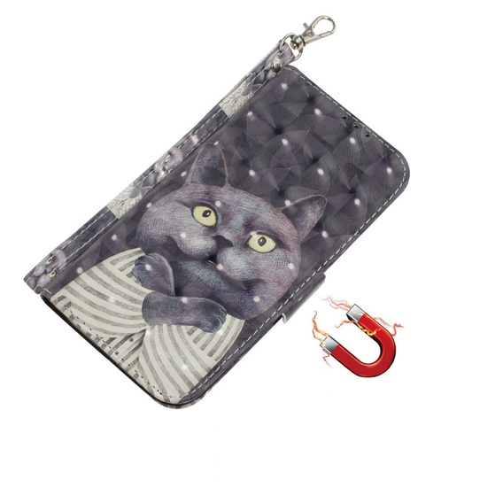 Θήκη με πτερύγιο για Oppo Reno 11F 5G, Wallet, cat