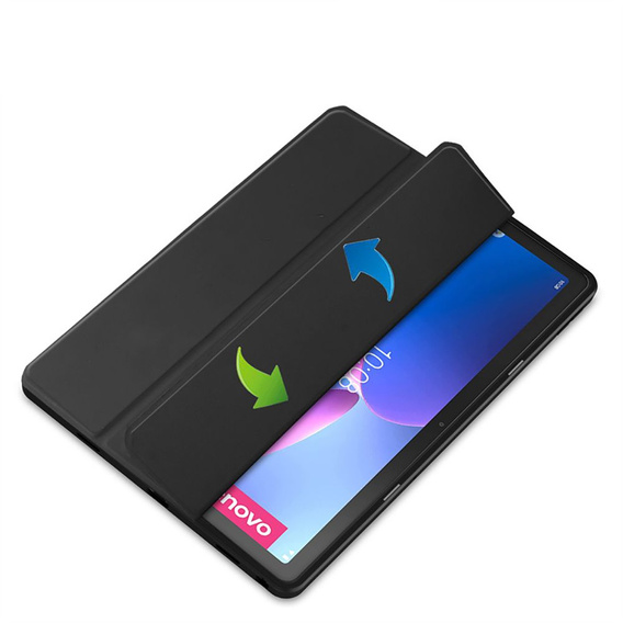 Θήκη για Lenovo Tab M10 Plus 10.6 Gen 3 TB-125F TB-128F, Smartcase Hybrid, με χώρο για γραφίδα, μαύρη