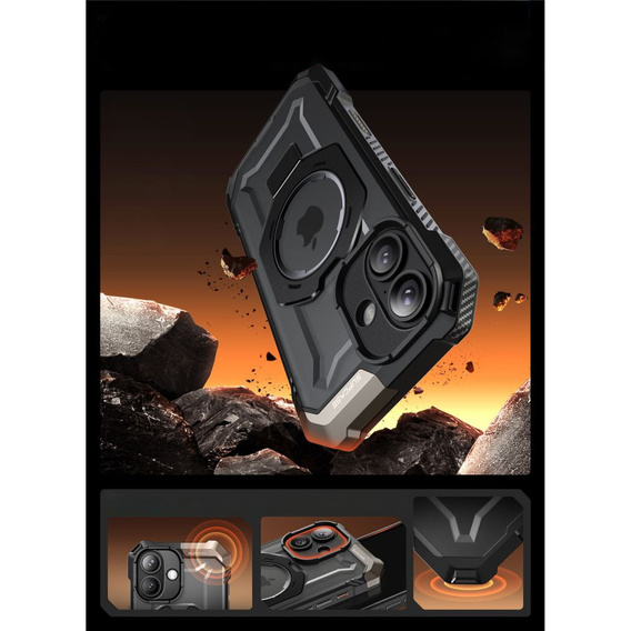 Etui Supcase do iPhone 13 / 14, Unicorn Beetle Pro, Black