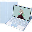 Θήκη + πληκτρολόγιο Samsung Galaxy Tab S6 Lite 2020 P610/P615 / S6 Lite 2022 10.4, Touchpad Pen Slot, μπλε