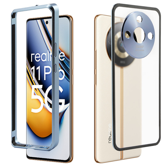 Θήκη για Realme 11 Pro 5G / Pro+ 5G, Frame Case, μπλε