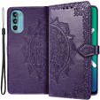 Θήκη με πτερύγιο για Motorola Moto G52 / G82 5G, Mandala, μωβ