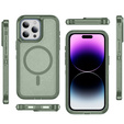 Θήκη με πλαίσιο για iPhone 14 Pro, για MagSafe, πράσινη