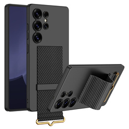 Θήκη για Samsung Galaxy S25 Ultra, GKK Strap Case, carbon μαύρη