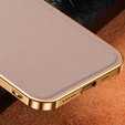 Θήκη για iPhone 14 Pro, Cowhide Leather, ροζ
