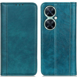 Θήκη για Huawei Nova 11i, Wallet Litchi Leather, πράσινη