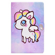 Θήκη για Samsung Galaxy Tab A7 Lite, με πτερύγιο, colorful horse