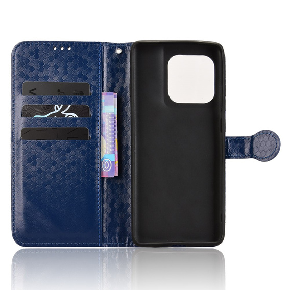 θήκη πτερύγιο για Motorola Edge 60 / 60 Fusion, Wallet Rhombus, μπλε