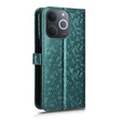 θήκη πτερύγιο για Realme Note 70T 4G, Wallet Rhombus, πράσινη
