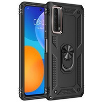 θωρακισμένη θήκη για Huawei P Smart 2021, Nox Case Ring, μαύρη