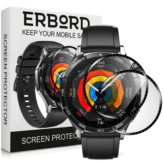 2x υβριδικό γυαλί ERBORD για Huawei Watch GT 5 46mm