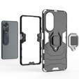 Θήκη για Oppo A98 5G, Kickstand Ring, μαύρη