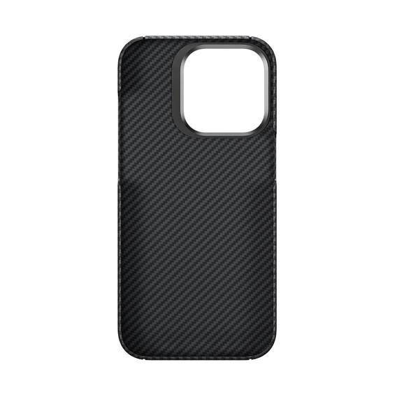 θήκη BENKS Kevlar για iPhone 14 Pro, για MagSafe, Carbon Fiber, μαύρη