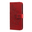 Θήκη με πτερύγιο για Samsung Galaxy A13 4G, Mandala Flower, κόκκινη