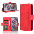 Θήκη με πτερύγιο για Motorola Edge 50 Neo / Motorola ThinkPhone 25, Card Slot, κόκκινη