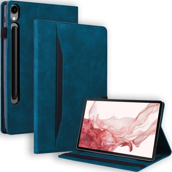 θήκη για Samsung Galaxy Tab S10 FE+ Plus, Classic, με υποδοχή γραφίδας, μπλε