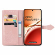 Θήκη με πτερύγιο για Oppo Reno 12FS / 12F, Mandala, ροζ rose gold