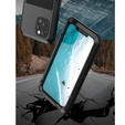 Love Mei Θήκη για iPhone 12 Pro Max, armored with glass, μαύρη