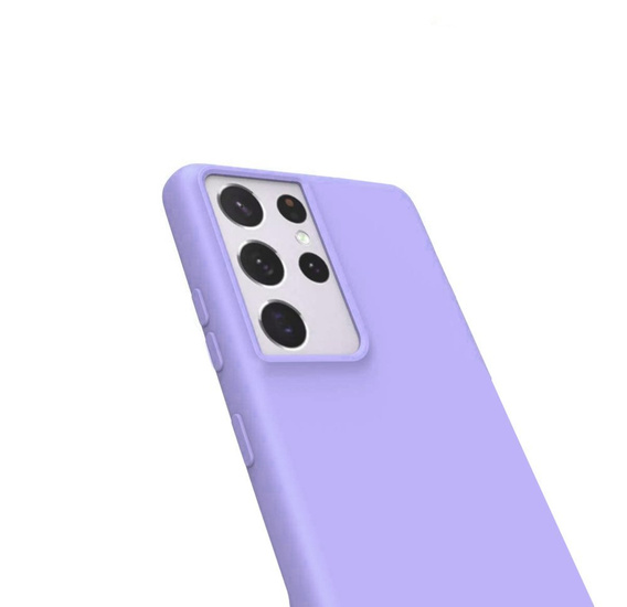Θήκη για Samsung Galaxy S21 Ultra, Silicone Lite, λεβάντας