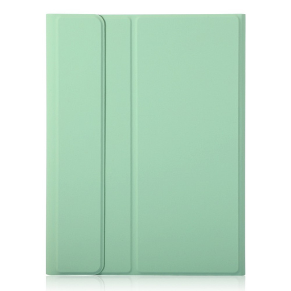 Θήκη + πληκτρολόγιο iPad 10.9 2022 10 Gen, TouchPad Pen Slot, ανοιχτή πράσινη