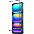Μετριασμένο γυαλί 3D για Infinix Hot 50 4G, μαύρο πλαίσιο