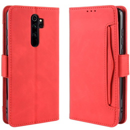 Θήκη με πτερύγιο για Xiaomi Redmi Note 8 Pro, Card Slot, κόκκινη