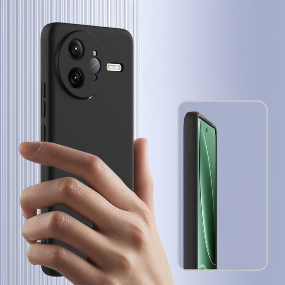 Θήκη για Xiaomi Poco F7 Ultra, Silicone MagSafe, μαύρη