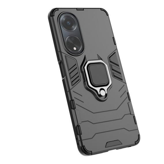 Θήκη για Oppo A98 5G, Kickstand Ring, μαύρη