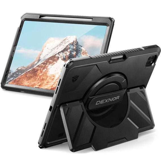 Θήκη Dexnor 360° με ιμάντα και θήκη για γραφίδα για iPad Pro 13" 2024 (7ης γενιάς)