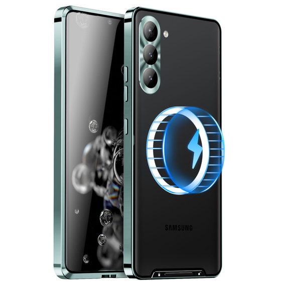 θήκη προστασίας κάμερας για το Samsung Galaxy S23 Plus, CamShield MagSafe, διαφανής / πράσινη