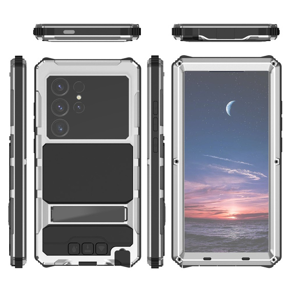 Θωρακισμένη θήκη για Samsung Galaxy S25 Ultra, R-JUST, ασημένια